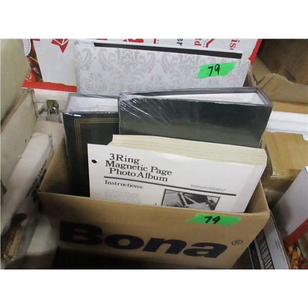 BOX C/W PHOTO ALBUMS
