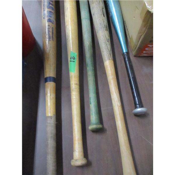 5 BASEBALL BATS