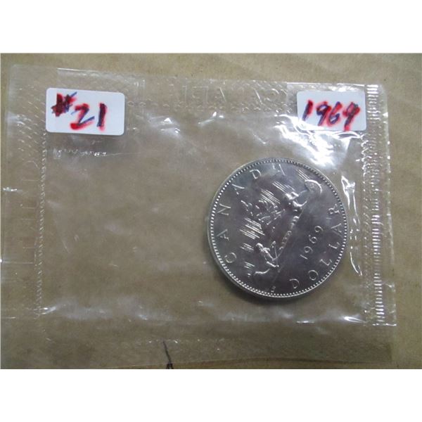 1969 PROOF CAMEO MINT SEALED CANADA VOYAGER DOLLAR