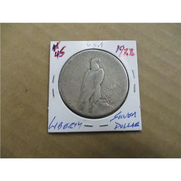 1922 USA LIBERTY SILVER DOLLAR