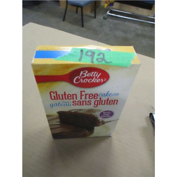SHELF PULLS (AS IS):  BETTY CROCKER DEVILS FOOD CAKE MIX - BOX