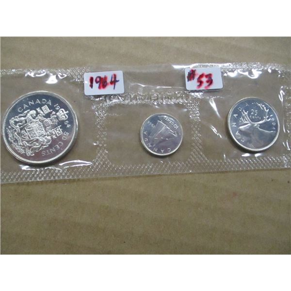 1964 PROOF MINT SILVER HALF, QUARTER & DIME SET