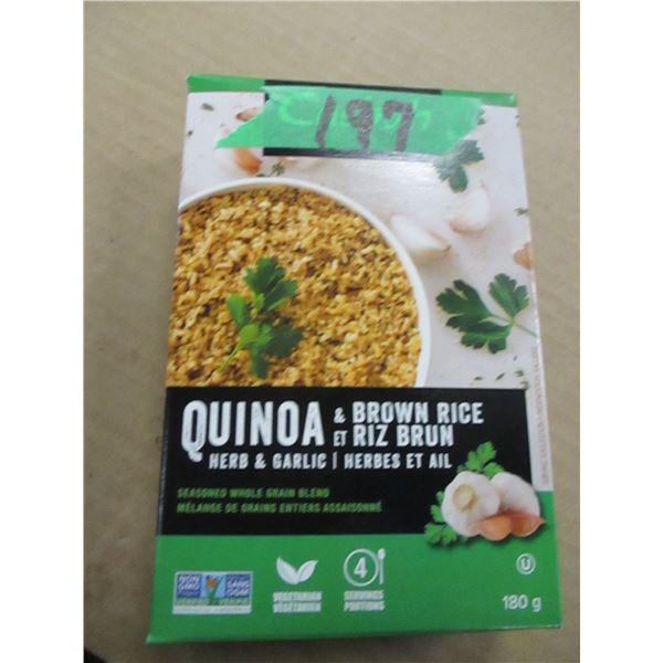 SHELF PULLS (AS IS):  QUINOA BROWN RICE