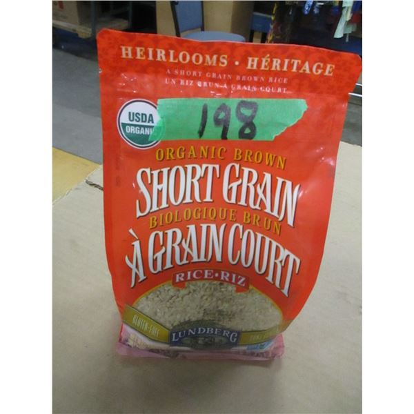 SHELF PULLS (AS IS):  SHORT GRAIN RICE (907G)