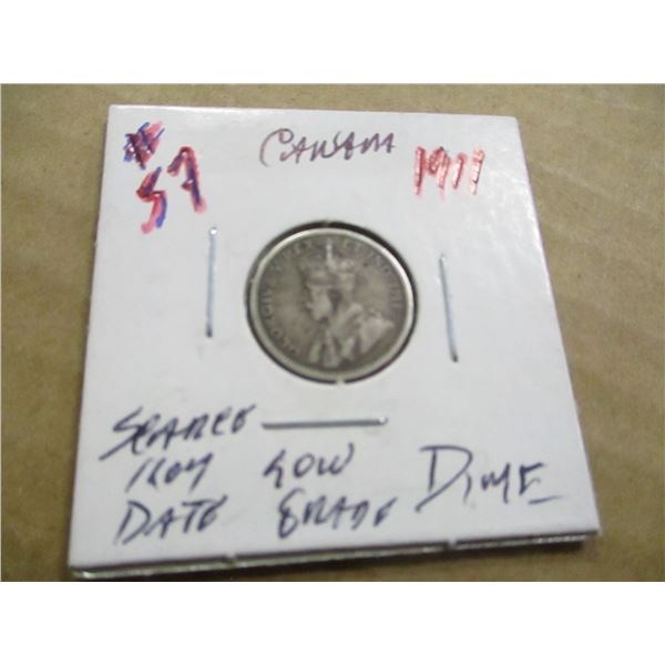 1919 CANADA KING GEORGE V SILVER HALF DOLLAR