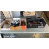 Image 1 : TOOLBOX WITH CONTENTS, ELECTRIC SCREW GUN AND TRAY OF ALLEN KEYS AND MORE