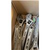 Image 8 : 2 BOXES OF CRESCENT WRENCHES AND DRILL BITS