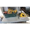 Image 1 : 2 BINS OF WORKLIGHT, EXTENTION CORDS AND MORE