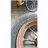 Image 12 : 2 MODEL T WHEELS WITH TIRES