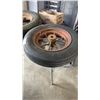 Image 9 : 2 MODEL T WHEELS WITH TIRES