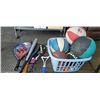 Image 1 : BASKET OF SPORTS BALLS RACKETS AND BAT