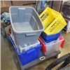 Image 1 : LOT OF STORAGE TOTES, BINS AND BASKETS