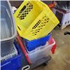 Image 4 : LOT OF STORAGE TOTES, BINS AND BASKETS