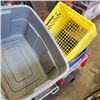 Image 9 : LOT OF STORAGE TOTES, BINS AND BASKETS