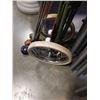 Image 2 : LOT OF JACK NICKLAUS, MACGREGOR AND WILSON GOLF CLUBS WITH VINTAGE RANGER FOLDING GOLF CART