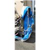 Image 3 : INFLATABLE PONTOON WITH METAL FRAME, FISHING VESTS AND FLIPPERS