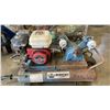 Image 2 : CHALLENGE AIR 5HP GAS POWERED 4-6 GALLON DUAL TANK PORTABLE AIR COMPRESSOR TESTED WORKING