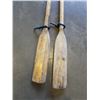 Image 2 : PAIR OF 6FT CAVINESS BOAT OARS WITH SCOTTY OAR LOCKS