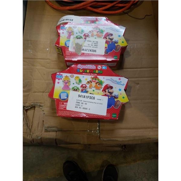 2 SUPER MARIO AQUABEADS SETS