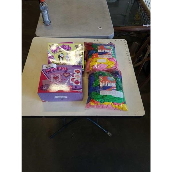 2 BAGS PARTY BALLOONS, POP UP PALS, AND DIY VALENTINES DAY CARDS