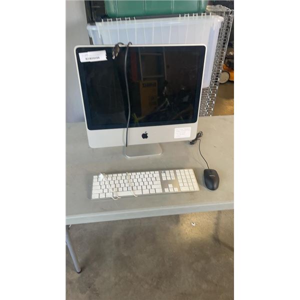 21.5  IMAC ALL IN ONE, FACTORY RESET , 320GB HDD 4 GB RAM, WIFI INCLUDES KEYBOARD AND MOUSE