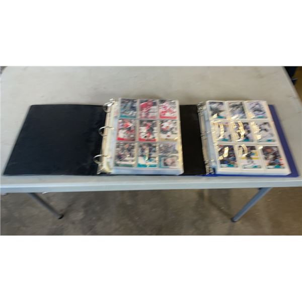 2 BINDERS OF UPPER DECK HOCKEY CARDS