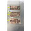 Image 1 : LAST 3 ISSUES CANADIAN $2 BILLS - 1954, 1974, 1986