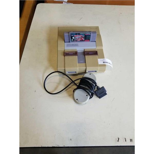 SUPER NINTENDO WITH CONTROLLER AND DONKEY KONG GAMES