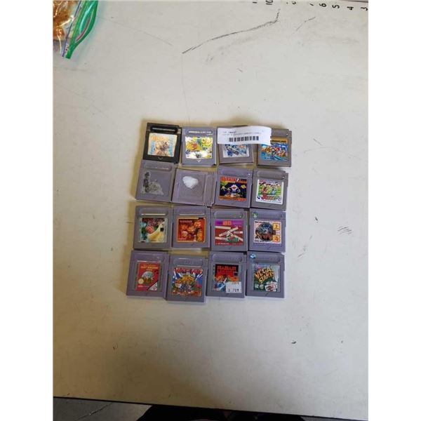 LOT OF 16 NINTENDO GAMEBOY GAMES