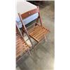 Image 3 : 3 WOODEN FOLDING PATIO CHAIRS