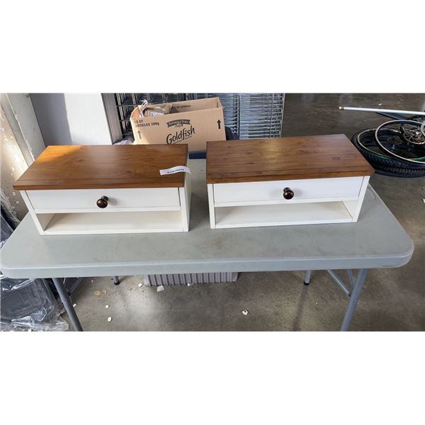 2 DRESSER TOP DRAWER  SHELVES