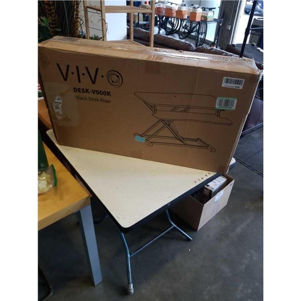 VIVO BLACK DESK RISER