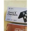 Image 4 : CHESS AND CHECKERS SET AND WOODEN RAILWAY TRAIN TRACK