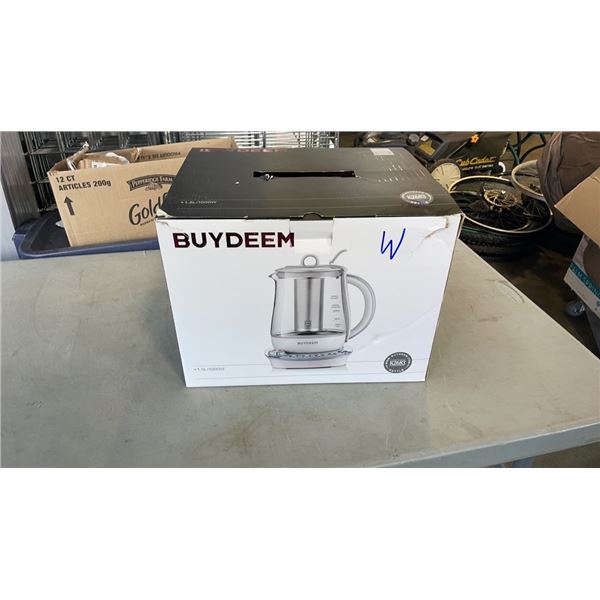 AS NEW BUYDEEM K2683 HEALTH CARE BEVERAGE TEA MAKER TESTED AND WORKING RETAIL $230