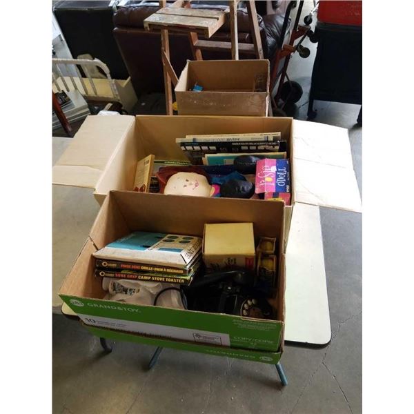 3 BOXES OF VINTAGE ESTATE GOODS