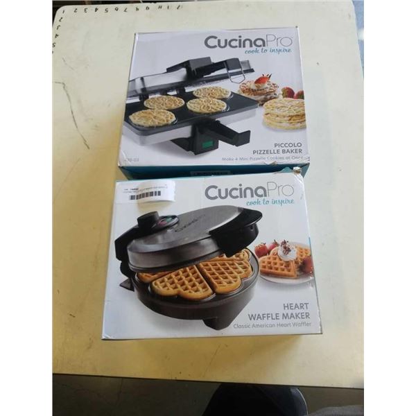 CUCINA PRO PIZZELLE MAKER AND WAFFLE MAKER