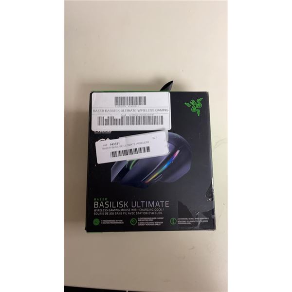 RAZER BASILISK ULTIMATE WIRELESS GAMING MOUSE TESTED AND WORKING - RETAIL $202