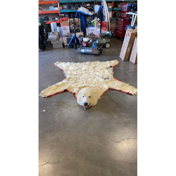 ALBINO BEAR SKIN RUG