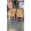 Image 1 : PAIR OF 1 DRAWER END TABLES