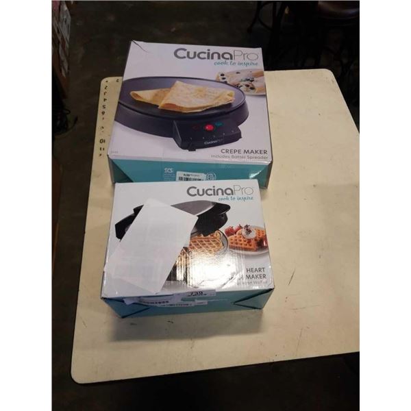 CUCINA PRO CREPE MAKER AND WAFFLE MAKER