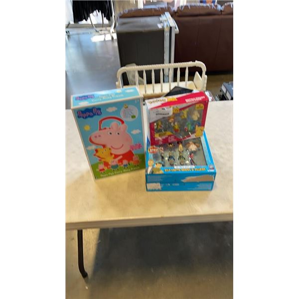 LOT OF KIDS TOYS - PEPPA PIG, POKEMON, AND WILD KRATTS