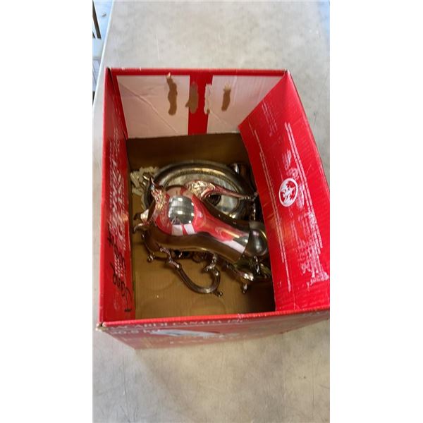 BOX OF SILVER PLATE