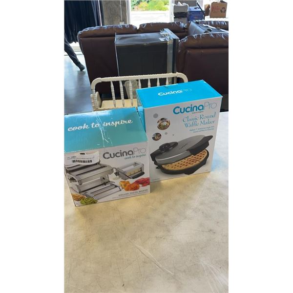 CUCINA PRO WAFFLE MAKER AND DELUXE PASTA MAKER