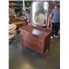 Image 1 : VINTAGE VANITY DRESSER WITH MIRROR