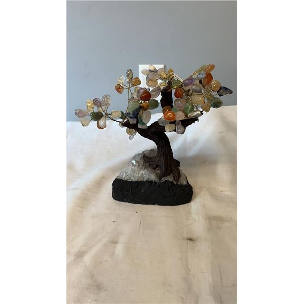 10 INCH CHAKRA CRYSTAL BONSAI TREE  - RETAIL $1800