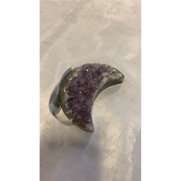 AMETHYST CRYSTAL MOON STONE - RETAIL $400