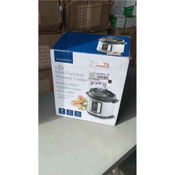 INSIGNIA 6QT PRESSURE COOKER - TESTED WORKING - RETAIL $149