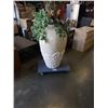 Image 2 : 42" TALL VASE WITH ARTICIAL PLANTS
