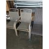 Image 4 : 2 PAIRS OF PATIO CHAIRS