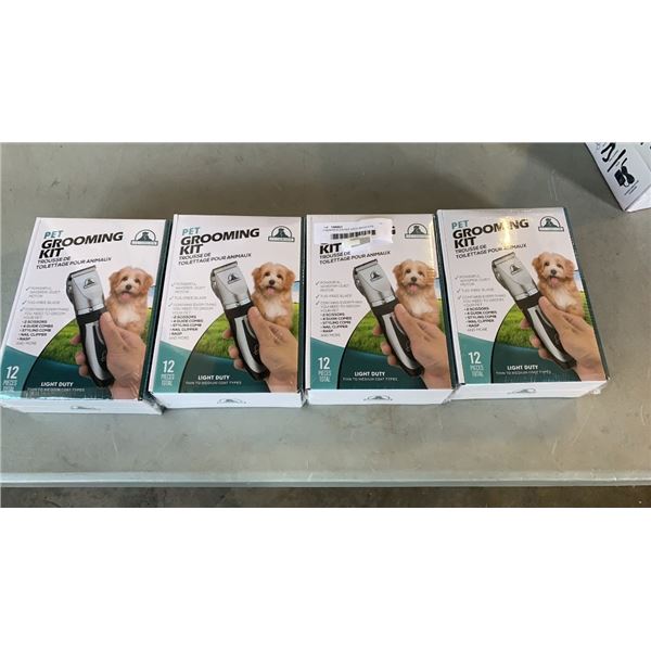 4 NEW/SEALED PET GROOMING KITS